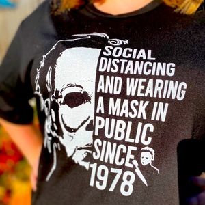 Social Distancing Halloween Shirt (PLUS SIZES)
